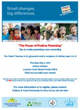 Children and Youth Partnership, The Power of Positive Parenting - Tips to make parenting more rewarding