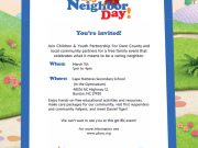 Children and Youth Partnership, Be My Neighbor Day (Buxton)
