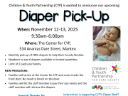 Children and Youth Partnership, Diaper Pick-Up (Manteo)