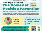 Children and Youth Partnership, Triple P Seminar: The Power of Positive Parenting