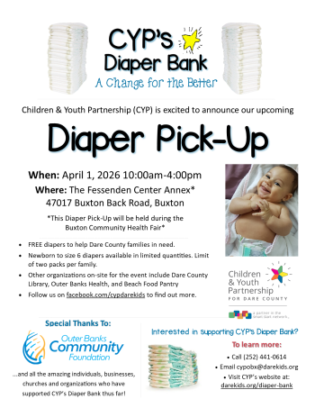 Children and Youth Partnership, Diaper Pick-Up (Manteo)