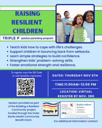 Children and Youth Partnership, Raising Resilient Children (Virtual)