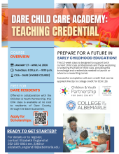 Children and Youth Partnership, Children & Youth Partnership teams with COA-Dare to offer Child Care Academy